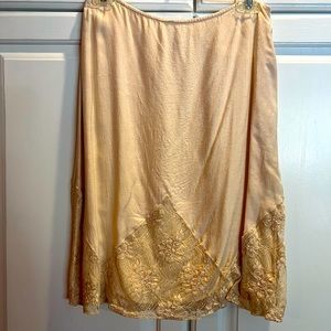 Odille (Anthropologie) Cotton + Silk skirt, size 4